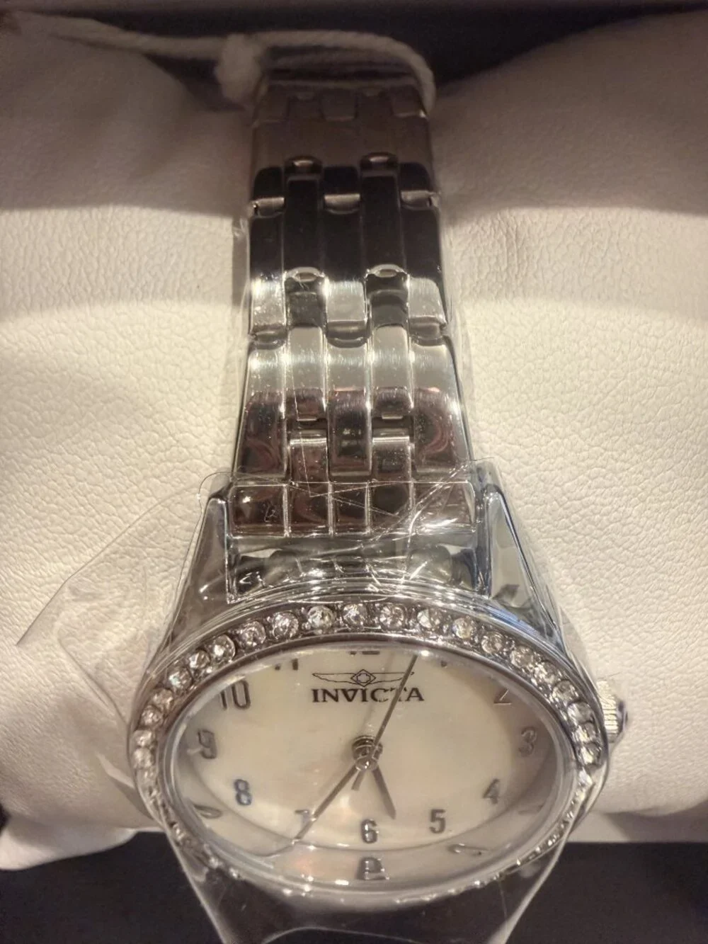 70459 - Invicta Celestial Lady 30mm Silver Tone Case White Metal Dial Silver Ban